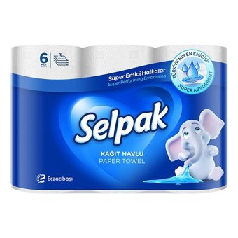 Selpak Extra Ayder Yaylası 3 Katlı 6'lı Rulo Kağıt Havlu