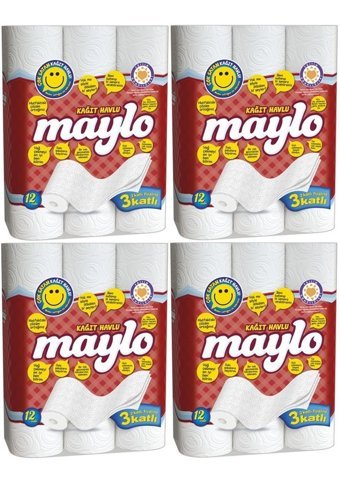 Maylo Süper 3 Katlı 48'li Rulo Kağıt Havlu