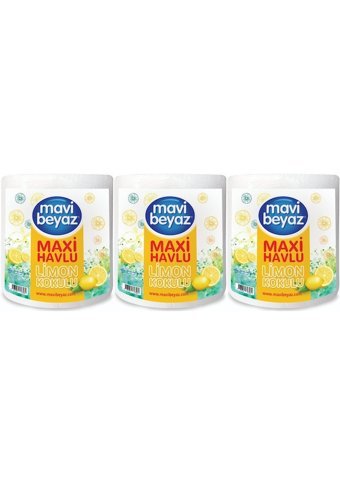 Mavi Beyaz Maxi Kokulu 2 Katlı 3'lü Rulo Kağıt Havlu