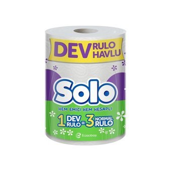 Solo Dev 2 Katlı 3'lü Rulo Kağıt Havlu