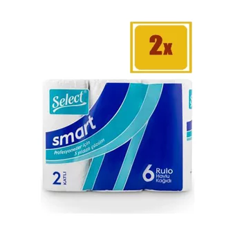 Select Smart 2 Katlı 6'lı Rulo Kağıt Havlu