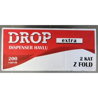 Drop Dispenser 2 Katlı 200 Yaprak 12'li Rulo Kağıt Havlu