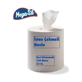 Mega Sil İçten Çekmeli 2 Katlı 6'lı Rulo Kağıt Havlu