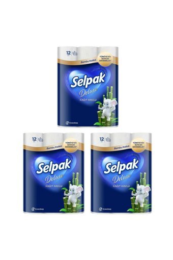 Selpak Deluxe 3 Katlı 36'lı Rulo Kağıt Havlu