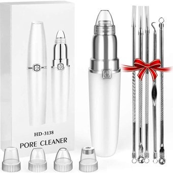 Buyfun Hd-3138 Şarjlı Vakumlu Siyah Nokta Temizleme Aleti Beyaz