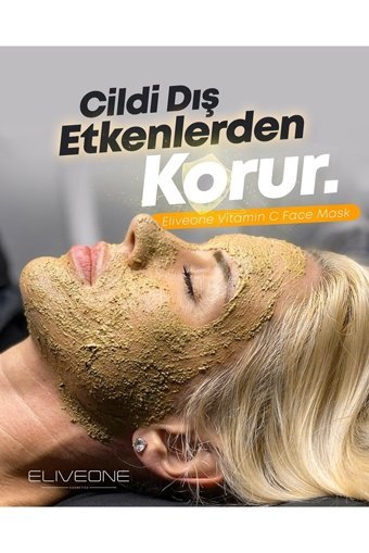 Eliveone Vitamin C Killi Nemlendiricili Krem Yüz Maskesi 125 gr