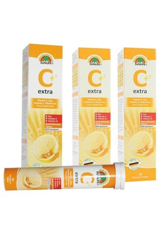 Sunlife C Extra Marajucalı Şeftalili Yetişkin 3x20 Adet