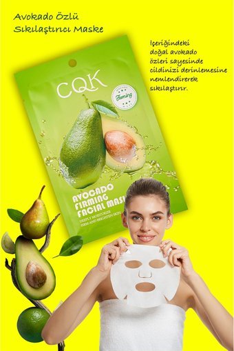 Xolo Avokado Avocado Omega3 Sıkılaştırıcı Meyan Kökü Özü Nemlendiricili Kağıt Yüz Maskesi