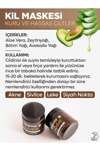 Deep Way Killi Nemlendiricili Krem Yüz Maskesi
