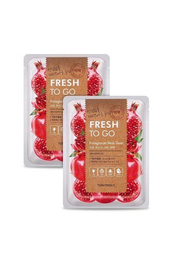 Tonymoly Fresh To Go Nar Kağıt Yüz Maskesi 2 Adet