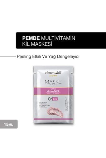 Dermokil Pembe Killi Jel Yüz Maskesi 15 ml