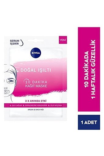 Nivea Urban Skin Doğal Işıltı Nemlendiricili Soyulabilir Kağıt Yüz Maskesi