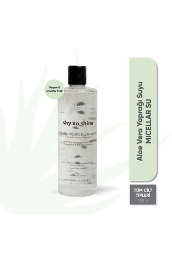 Shy Xo Shine Cleansing Micellare Water-Pure Clay Killi Aloe Veralı Nemlendiricili Krem - Jel Yüz Maskesi 100 ml+ 400 ml