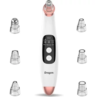 Eragon Led Ekranlı Şarjlı Vakumlu Siyah Nokta Temizleme Aleti Beyaz Rose