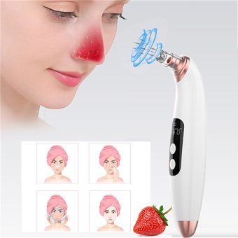 Buyfun Led Ekranlı Şarjlı Vakumlu Siyah Nokta Temizleme Aleti Beyaz
