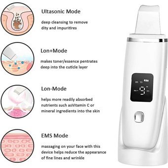 Jessieyou Mall Blackhead Led Ekranlı Şarjlı Vakumlu Siyah Nokta Temizleme Aleti Yeşil