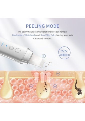Cosbeauty Ultrasonik Ipx5 Şarjlı Vakumlu Siyah Nokta Temizleme Aleti Beyaz