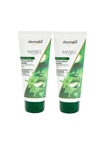 Dermokil Killi Aloe Veralı Nemlendiricili Soyulabilir Krem Yüz Maskesi 2x75 ml