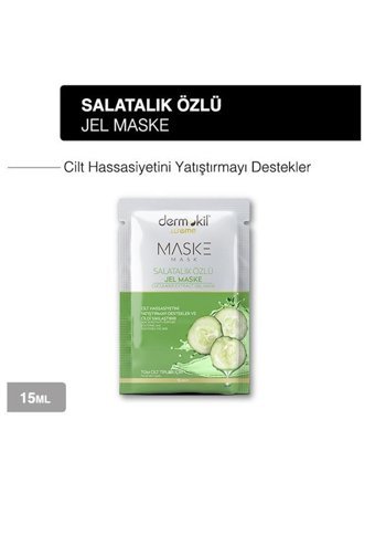 Dermokil Salatalık Özlü Nemlendiricili Jel Yüz Maskesi 3x15 ml
