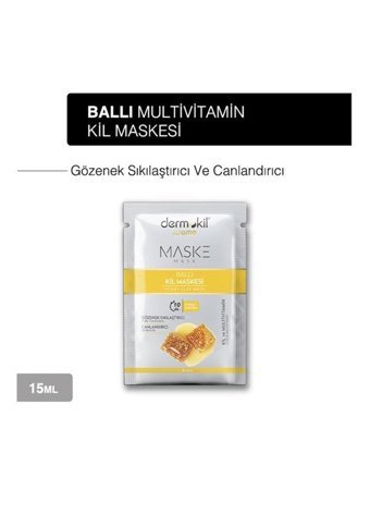 Dermokil Ballı Killi Jel Yüz Maskesi 3x15 ml