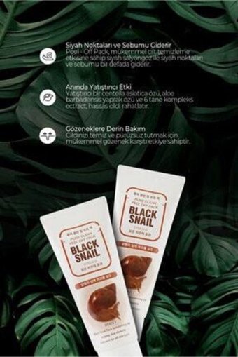 Jigott Black Snail Soyulabilir Jel Yüz Maskesi 180 ml