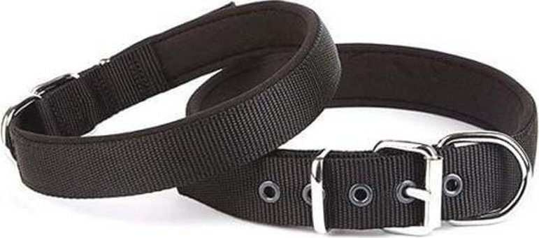 Doggie Comfort Dokuma Köpek Boyun Tasması Large Siyah 3x47-55 Cm