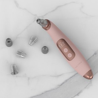 Nautica Led Ekranlı Şarjlı Vakumlu Siyah Nokta Temizleme Aleti Pembe