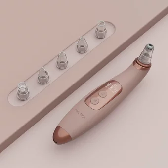 Nautica Led Ekranlı Şarjlı Vakumlu Siyah Nokta Temizleme Aleti Pembe