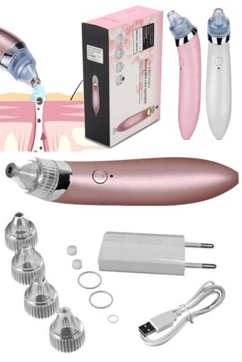 Utelips İl119a Şarjlı Vakumlu Siyah Nokta Temizleme Aleti Pembe