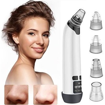 Xinh Led Ekranlı Şarjlı Vakumlu Siyah Nokta Temizleme Aleti 4 Başlıklı Beyaz