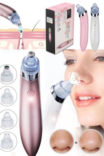 Utelips İl119b Şarjlı Vakumlu Siyah Nokta Temizleme Aleti Pembe