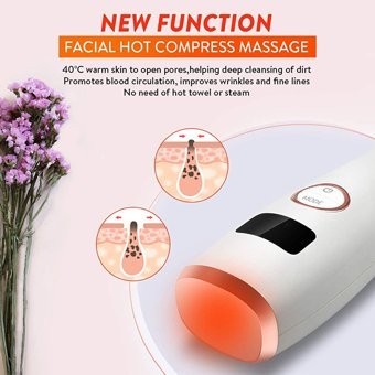 Jarke Led Ekranlı Şarjlı Vakumlu Siyah Nokta Temizleme Aleti Rose Gold