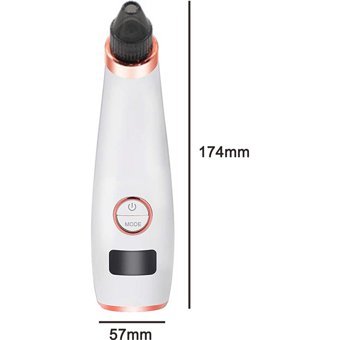 Jarke Led Ekranlı Şarjlı Vakumlu Siyah Nokta Temizleme Aleti Rose Gold