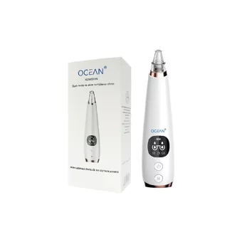 Ocean Led Ekranlı Şarjlı Vakumlu Siyah Nokta Temizleme Aleti Beyaz