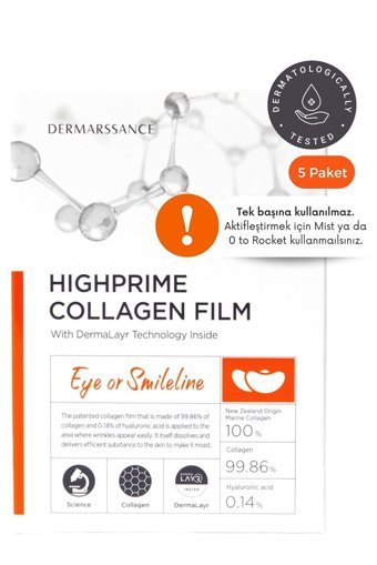 Dermarssance High Primer Nemlendiricili Jel Yüz Maskesi 5 Adet