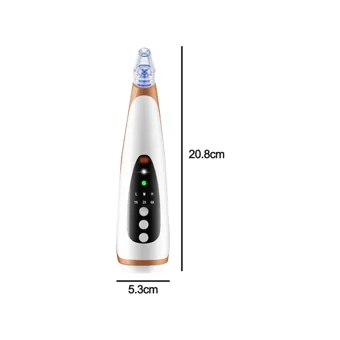Jarke Led Ekranlı Şarjlı Vakumlu Siyah Nokta Temizleme Aleti Rose Bronz