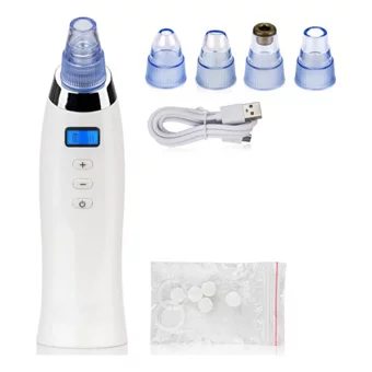 Buffer Led Ekranlı Şarjlı Vakumlu Siyah Nokta Temizleme Aleti Beyaz