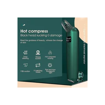 Jessieyou Mall Blackhead Remover Led Ekranlı Şarjlı Vakumlu Siyah Nokta Temizleme Aleti Yeşil