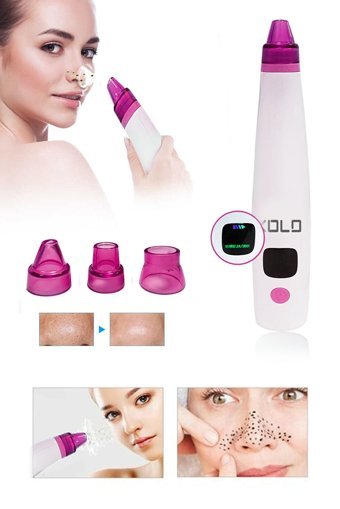 Xolo Led Ekranlı Şarjlı Vakumlu Siyah Nokta Temizleme Aleti Beyaz