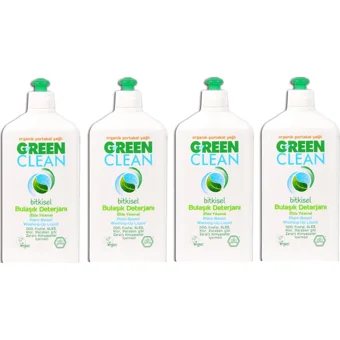 Clean Green Portakal Yağı Kokulu Organik Sıvı El Bulaşık Deterjanı 4x730 ml