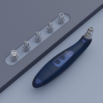 Nautica PC250 Led Ekranlı Şarjlı Vakumlu Siyah Nokta Temizleme Aleti Lacivert