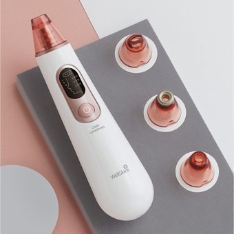Xiaomi Youpin Led Ekranlı Şarjlı Vakumlu Siyah Nokta Temizleme Aleti Beyaz