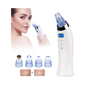 Comedo Suction Led Ekranlı Şarjlı Vakumlu Siyah Nokta Temizleme Aleti Beyaz