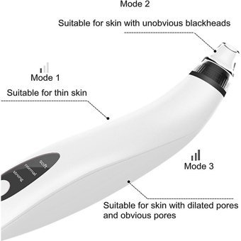 Jessieyou Mall Blackhead Şarjlı Vakumlu Siyah Nokta Temizleme Aleti Beyaz