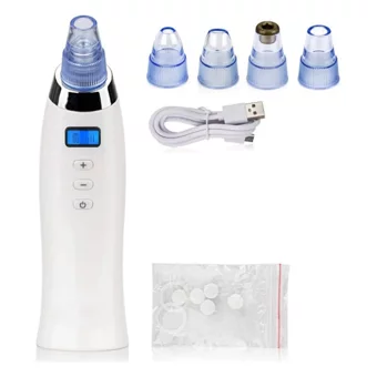 Durgunstore Led Ekranlı Şarjlı Vakumlu Siyah Nokta Temizleme Aleti Beyaz