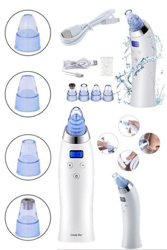 Utelips Sc10a Led Ekranlı Şarjlı Vakumlu Siyah Nokta Temizleme Aleti Beyaz