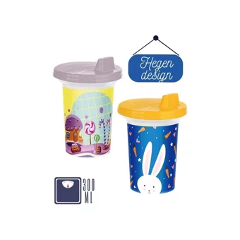 Transformacion Kulpsuz 300 ml Alıştırma Bardağı Sarı-Mor