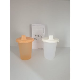 Tupperware Kulpsuz 24+ Ay 200 ml Alıştırma Bardağı Beyaz-Turuncu