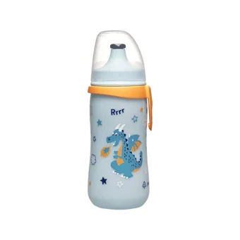 Nip Akıtmaz Kulpsuz 18+ Ay 330 ml Alıştırma Bardağı Mavi