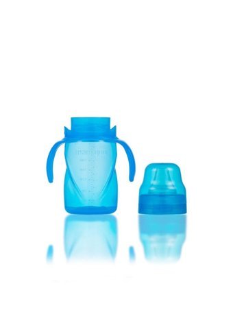 Mamajoo Akıtmaz Kulplu 9+ Ay 270 ml Alıştırma Bardağı Mavi